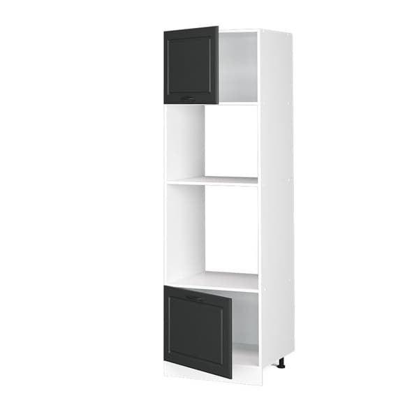 Mikro-ondes skåp R-Line, 60cm, Antracit kampanj, Vit, Vicco