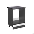Miniatyrbild 1 av 4: Rline-60 cm ugns möbel, PT Antracit, Vit, Antracit, Vicco