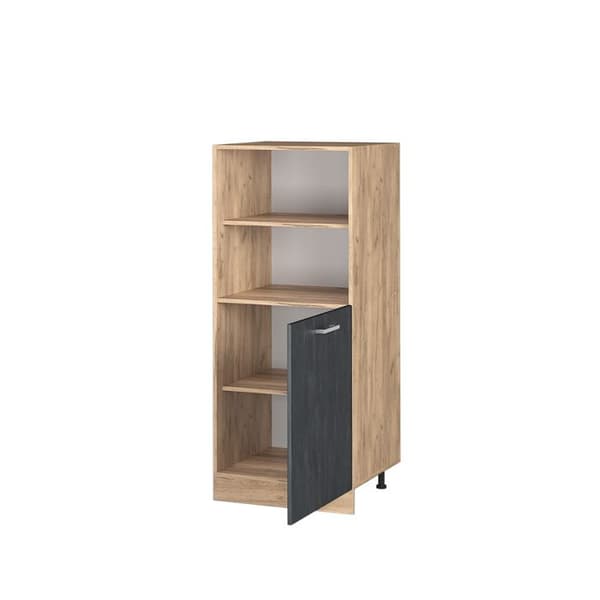 Vicco R-Line ugnsskåp, Svart betong, 60 cm