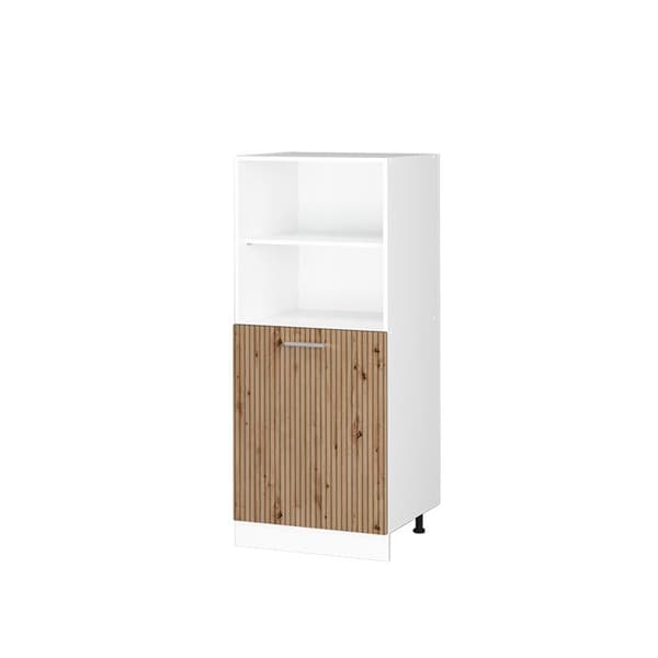 R-Line skåp för ugn, 60cm, Artisan-ek, Vit, Vicco