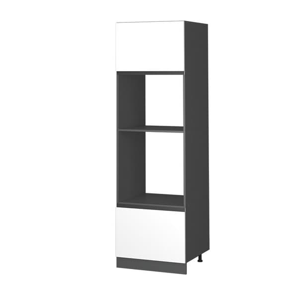 Vicco mikrovågsskåp R-Line, Vit, 60 cm J-Shape