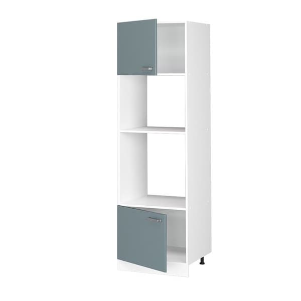 Mikrovägsugnsskåp R-Line, 60cm, Blå-grå, Vit, Vicco
