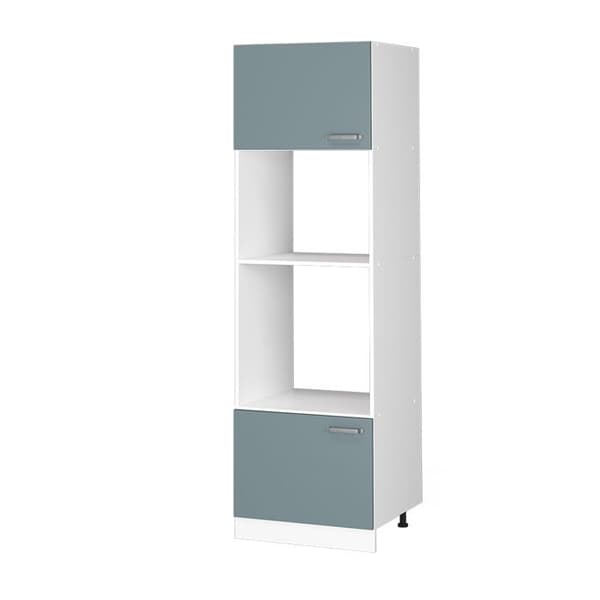 Mikrovägsugnsskåp R-Line, 60cm, Blå-grå, Vit, Vicco