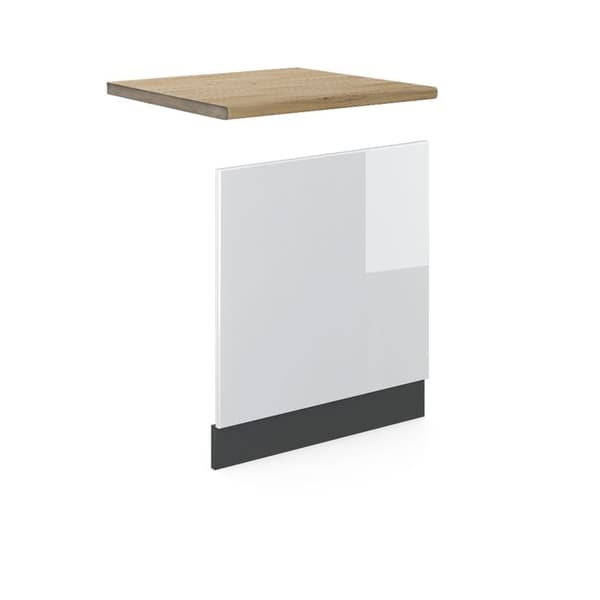 Fasad R-Line, 60cm, PT Ek, Vit Högglans, Antracit, Vicco