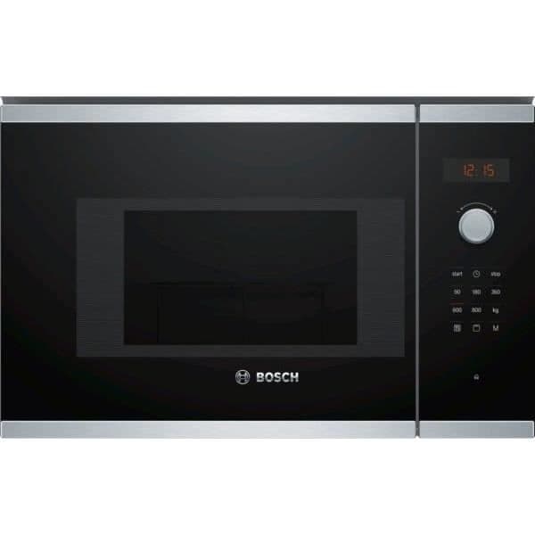 Mikrovågsugn + inbyggd grill - BOSCH - SER4 BEL523MS0 - Rostfritt stål - 20 l - 800 W - 8 autoprogram - 38,2 x 59,4 x 31,7 cm