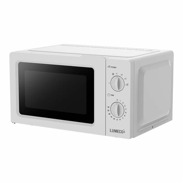 Mikrovågsugnen Lumeco Vit 700 W 20 L