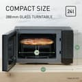 Pikkukuva 2 / 3: Mikroaaltouuni Panasonic NNK36NBMEPG Musta 1000 W 23 L