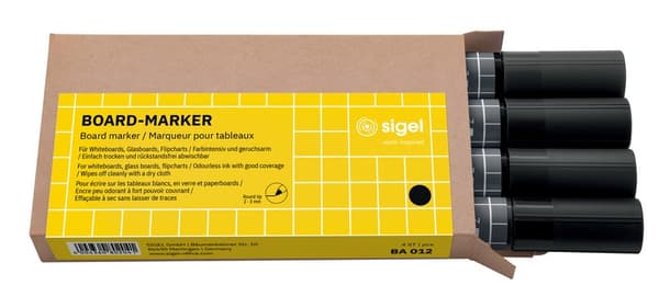 Sigel SI-BA012 Whiteboard markør Sort