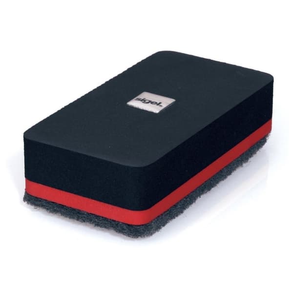 Sigel SI-BA187 Magnetic Board Wiper 9x4,5x2,6 cm Sort/Rød
