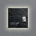 Miniatyrbillede 1 af 8: Sigel SI-GL404 glasmagnetplade Artverum LED lys 480x480x15 skifer