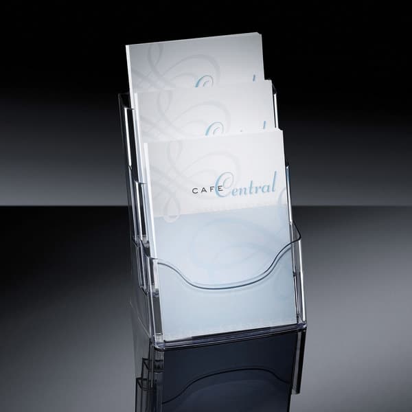 Sigel SI-LH130 Brochureholder Bord Model 3xA4 Transparent Akryl