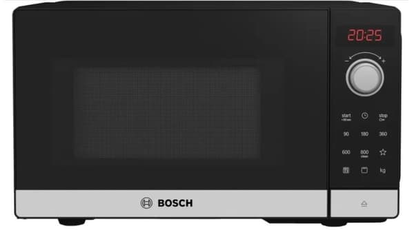 Bosch Serie 2 FEL023MS2 mikroovn Bordplade Solo mikroovn 20 L 800 W Sort, Rustfrit stål