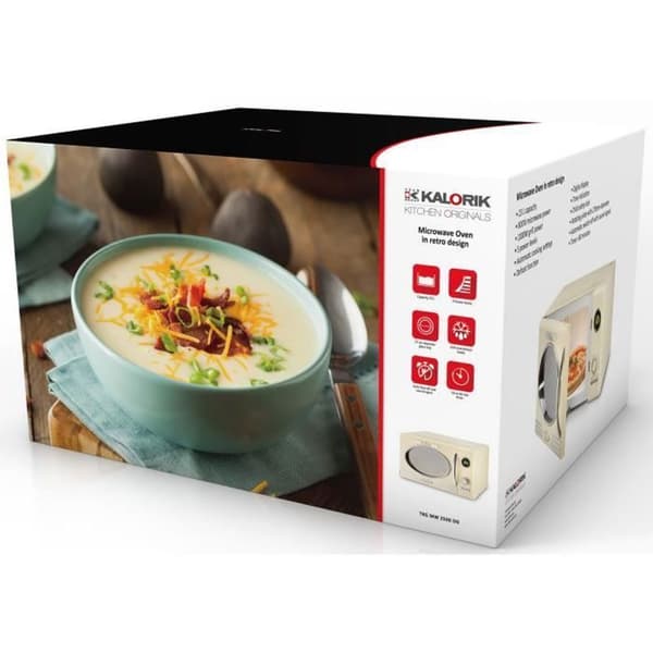 KALORIK - TKG MW 2500 DG - Multifunktions mikrovågsugn - fristående - 23L - 1000W - Grädde