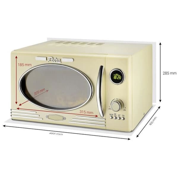 KALORIK - TKG MW 2500 DG - Multifunktions mikrovågsugn - fristående - 23L - 1000W - Grädde