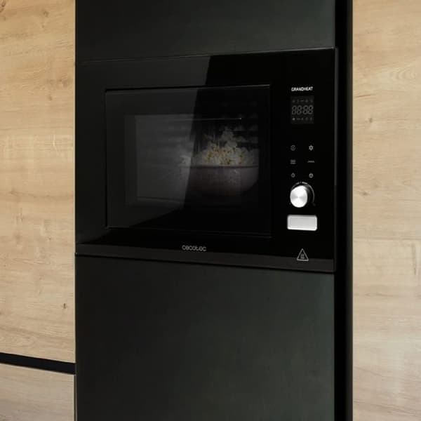 Cecotec Inbyggd Mikrovågsugn med Vridplatta GrandHeat 2090 Inbyggd Touch Svart