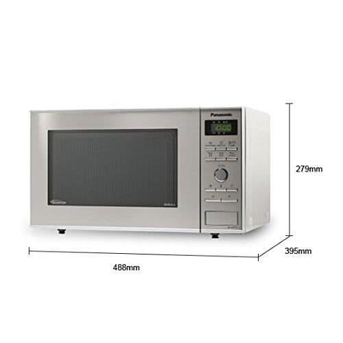 Panasonic Deutschland NN-GD37HSGTG 35,3 cm Mikrovågsugn, Aqua Clean Program, Rostfritt stål, Färg Svart