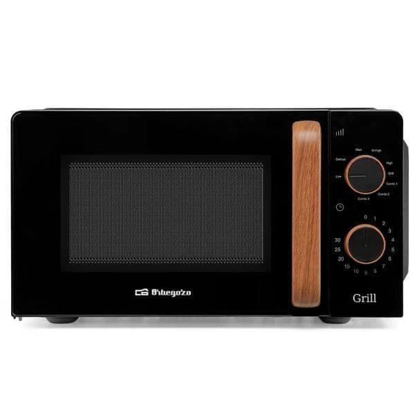Grill mikrovågsugn - ORBEGOZO MI 2140 - 700 W - 20 L - Svart och trä