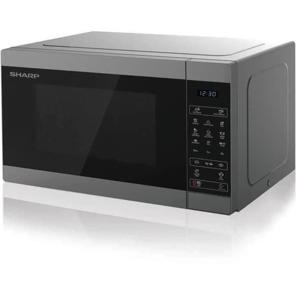 SHARP YC-MG81ES - Grill mikrovågsugn 28l - Keramisk emaljhålighet - Power 900w - Grill 1100w - Skivspelare 31,5 cm