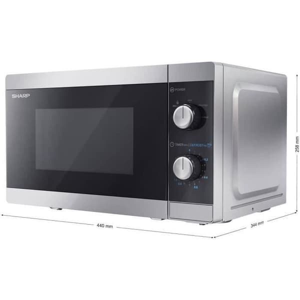 SHARP YC-MS01ES - 20l enkelfunktions mikrovågsugn - 800w effekt