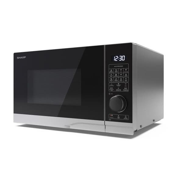 Mikrovågsugn med grill - Sharp - YC-PC284AE-S - 28L - Gril - Svart och silver