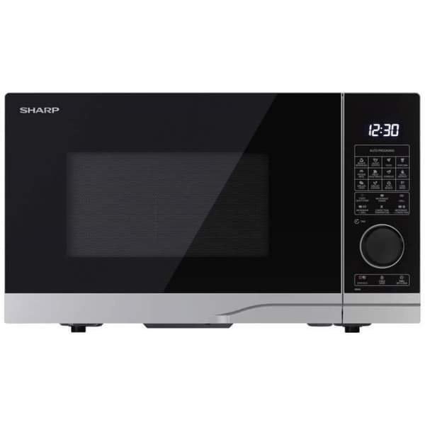 Mikrovågsugn med grill - Sharp - YC-PC284AE-S - 28L - Gril - Svart och silver