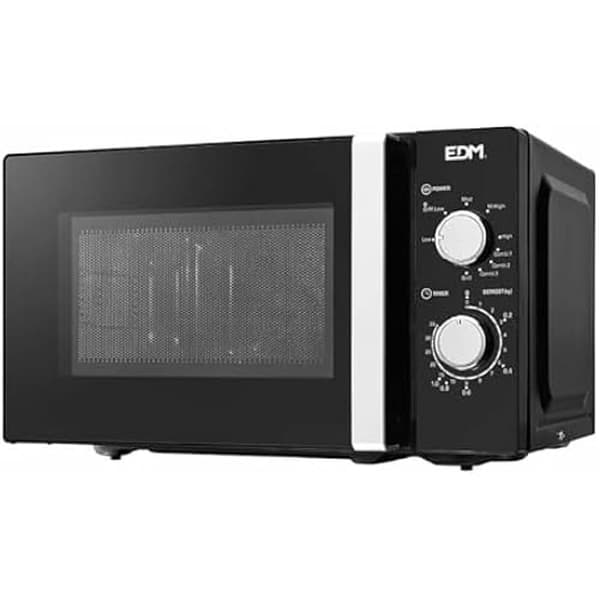 EDM Mikrovågsugn med grill 07413 Svart Design Svart 1000 W 700 W 20 l