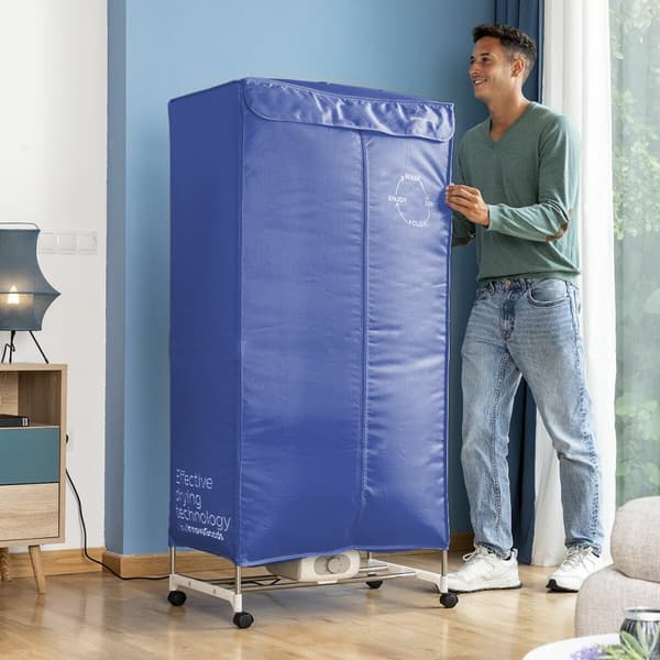 KÄYTETTY Kannettava elektroninen kuivaaja 2 tasolla InnovaGoods 1200 W Sininen (Kunnostetut Tuotteet A)