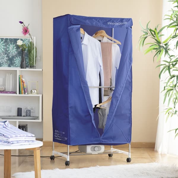 KÄYTETTY Kannettava elektroninen kuivaaja 2 tasolla InnovaGoods 1200 W Sininen (Kunnostetut Tuotteet A)