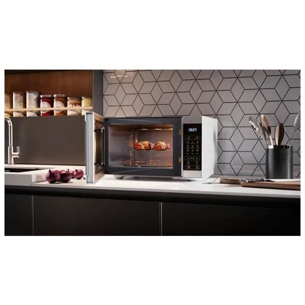 SHARP YC-MG81EW Mikrovågsugn med grill 28 liter, digital kontroll, mikrovågsugn: 900 W, grill: 1100 W, 11 effektnivåer,