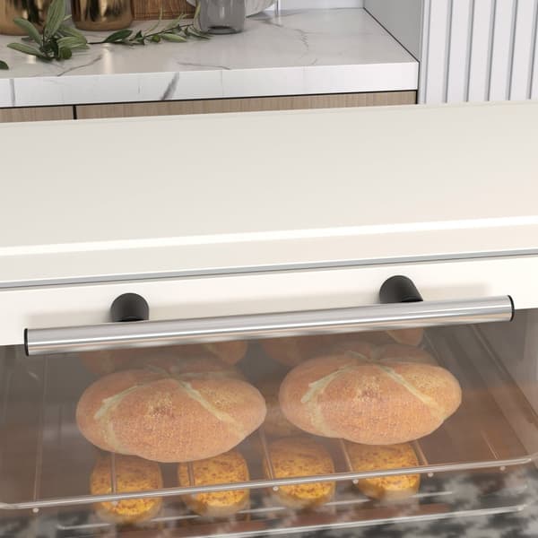 Rootz 9l mini -uuni - Compact Las Gasast Uun - Säädettävä lämpö - tilaa säästävä ruostumaton teräs - 35 cm x 24,6 cm x 20cm valkoinen