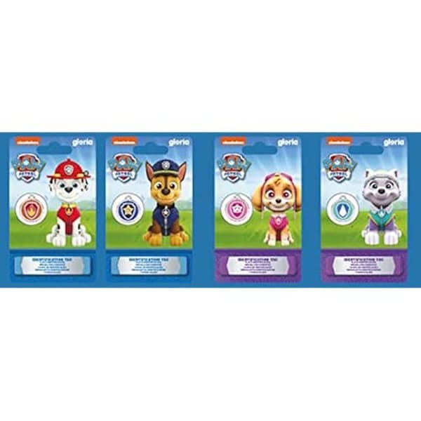 Identifikationsskylt - PAW PATROL - Chase - Anpassningsbar - Beständig - Färgglad