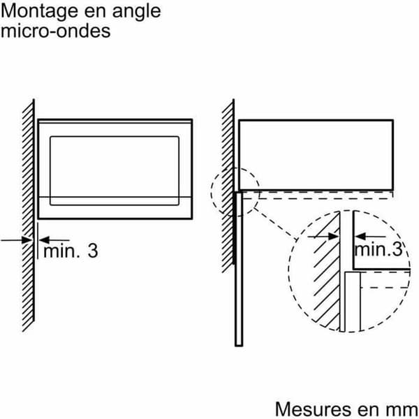 Mikrovågsugnen BOSCH BFL523MW1F Vit 800 W