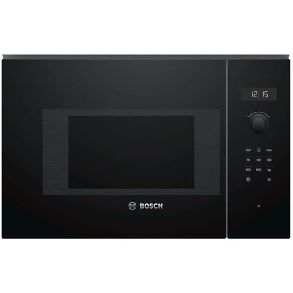 Bosch-serien | 6 BFL524MB0 Inbyggd enkelfunktions mikrovågsugn 20 liter 800 Watt vulkansvart