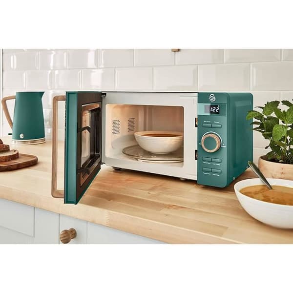 Mikrovågsugn Digital 20L Modern Design Nordic SWAN SM22036GRENEUN 800W Grön 52534