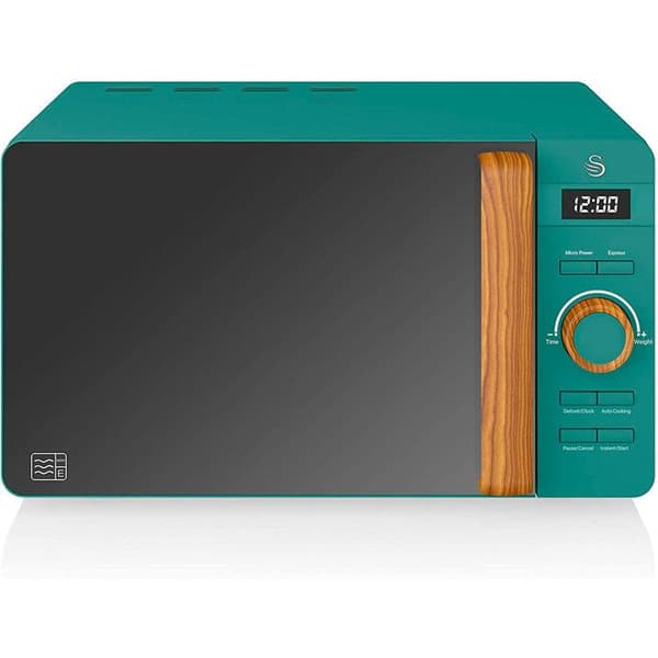 Mikrovågsugn Digital 20L Modern Design Nordic SWAN SM22036GRENEUN 800W Grön 52534