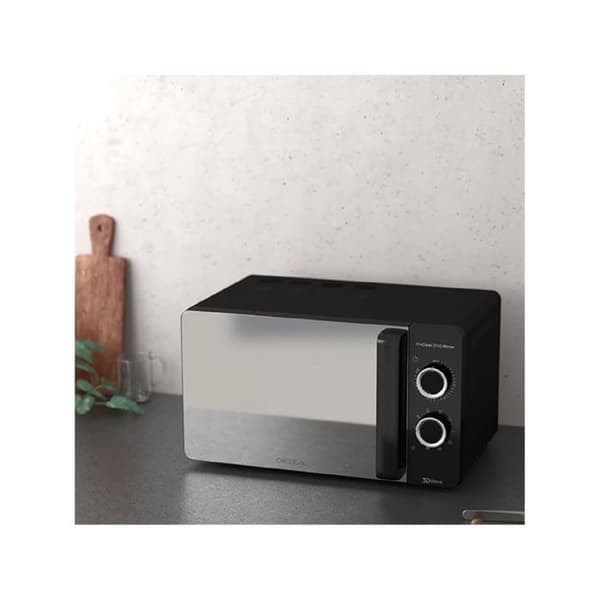 Cecotec Mikrovågsugn med Grill ProClean 3140 Spegel. 20 L Kapacitet, Ready2Clean-beläggning, 700 W effekt, 800 W Grill, 6 nivåer