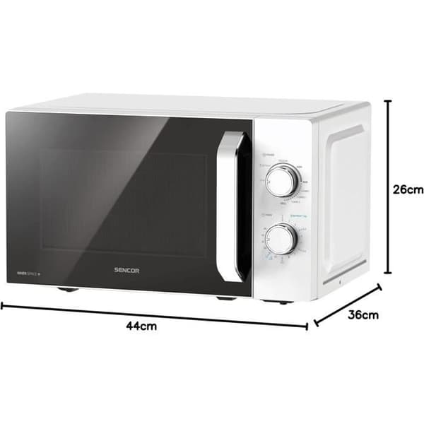 Fyra Mikrovågsugnar Sencor SMW 4220WH - 20 Liter Vit