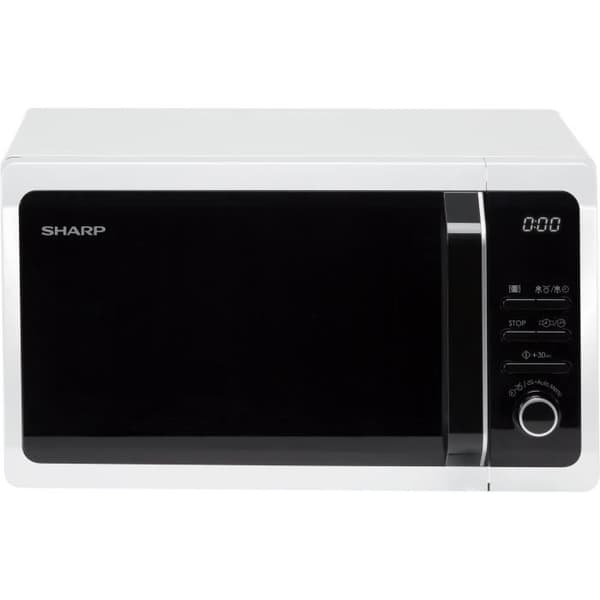 SHARP R-243WW enkelfunktions mikrovågsugn - Vit - 20 L - 800 W - Fristående