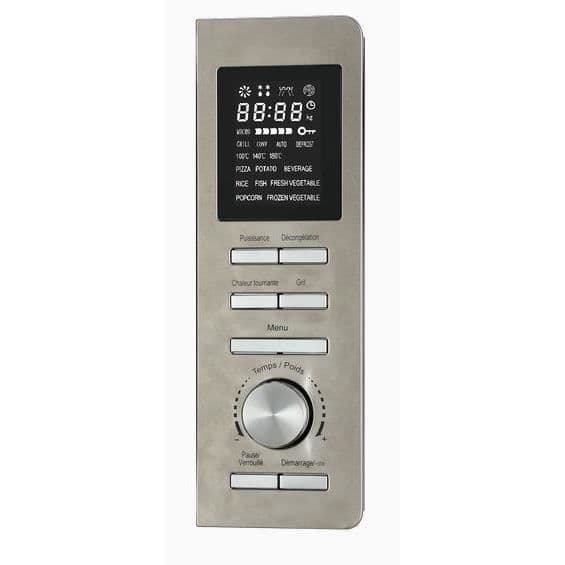 Kombinerad mikrovågsugn - CONTINENTAL EDISON - CEMO25SG13S3 - Silver - 25 L - Spegeldörr - 1400 W - Grill 1200 W - Konvektion 1200 W