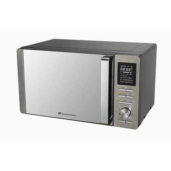Kombinerad mikrovågsugn - CONTINENTAL EDISON - CEMO25SG13S3 - Silver - 25 L - Spegeldörr - 1400 W - Grill 1200 W - Konvektion 1200 W