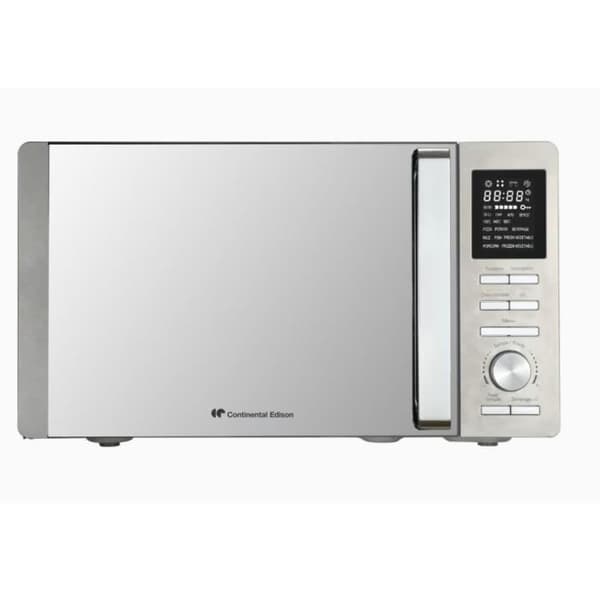 Kombinerad mikrovågsugn - CONTINENTAL EDISON - CEMO25SG13S3 - Silver - 25 L - Spegeldörr - 1400 W - Grill 1200 W - Konvektion 1200 W
