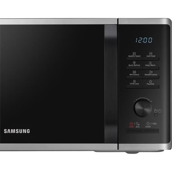 Solo mikrovågsugn - SAMSUNG - MS23K3555ES - Rostfritt stål - 23L - Elektronisk kontroll + knapp - Håll varm funktion