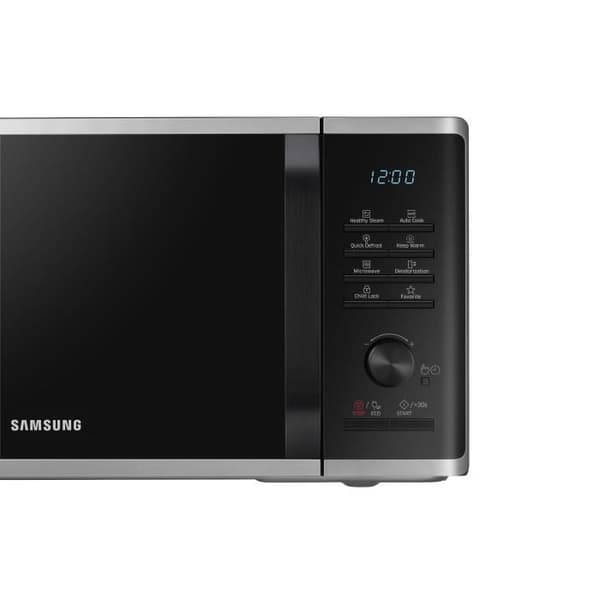 Solo mikrovågsugn - SAMSUNG - MS23K3555ES - Rostfritt stål - 23L - Elektronisk kontroll + knapp - Håll varm funktion
