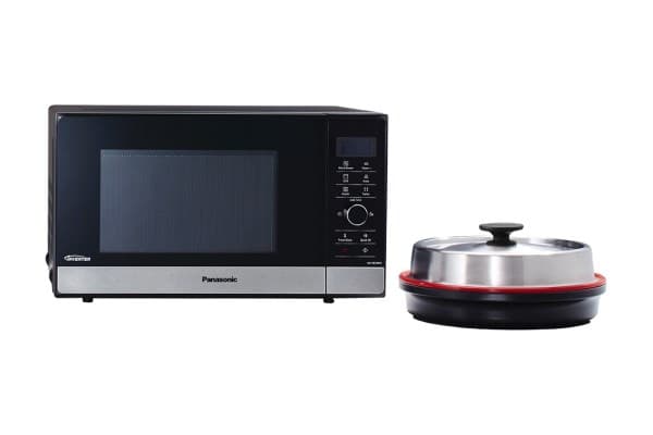 Panasonic NN-GD38HSSUG mikrovågsugn Bänkskiva Grillmikrovågsugn 23 l 1000 W Svart, Borstat stål