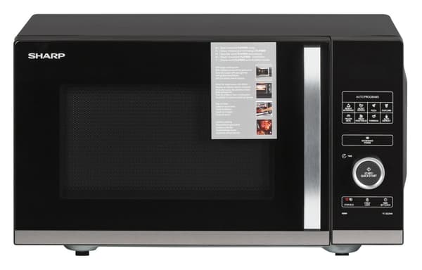 Sharp YC-QS254AE-B mikrobølgeovn Bordplade Solo-mikrobølgeovn 25 L 900 W Sort, Rustfrit stål