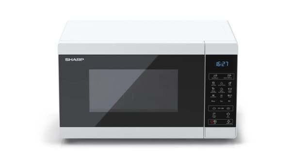 Sharp YC-MG02E-W mikrobølgeovn bordplade 20 L 800 W Blå, Hvid