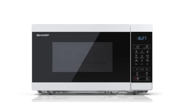 Sharp YC-MG02E-W mikrobølgeovn bordplade 20 L 800 W Blå, Hvid
