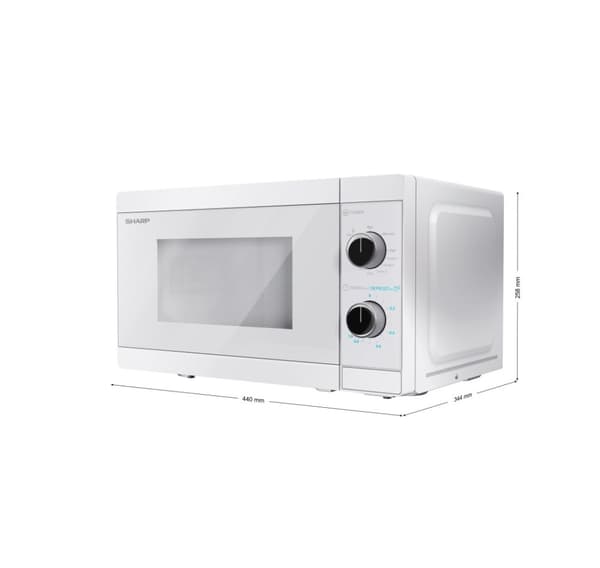 Skarp, Fritstående, Mikrobølgeovn med Grill, YC-MG01E-C