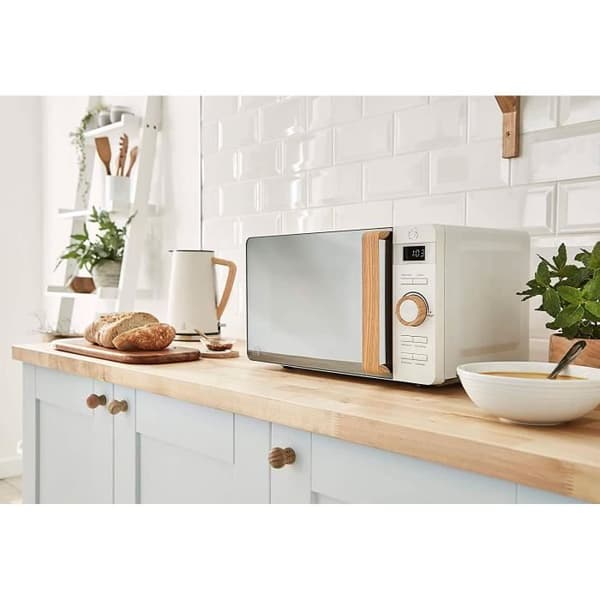 Mikrovågsugn Digital 20L Modern Design Nordic SWAN SM22036Blanco 41040