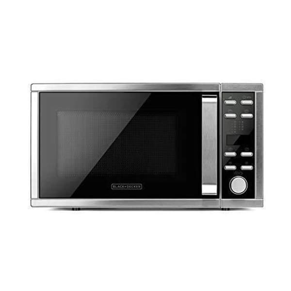 Mikrovågsugn med grill och varmluft - BLACK+DECKER - BXMZ901E - 1000 W - 25 liter - Grå